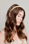 Candy Pop Ruched Headband - Yellow