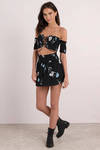 Sydney Crop Top - Black Multi