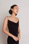 Ready To Go Open Back Bodycon Mini Dress - Black
