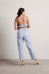 Get A Clue Plaid Pants - Blue