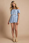 Show Me Your Mumu Millie Crop Top - Blue Multi