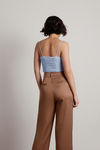 Reaching Too Much Crop Top - Blue