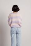 Kehlani Stripe Sweater - Blush Lavender
