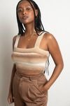 Sweet Pie Crop Top - Brown Multi
