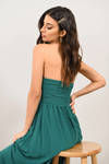 Go Glam Sweetheart Surplice Maxi Dress - Emerald