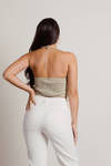 Ramie Crop Top - Green