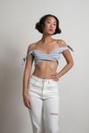 Victoria Crop Top - Grey