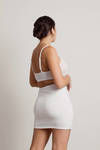 Jayde Cutout Bodycon Mini Dress - Ivory