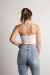 Natalia Crop Top - Ivory
