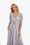 Jillian Floral Ruffle Maxi Dress - Lavender