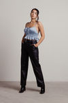 On A Roll Crop Top - Light Blue