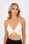 Looking Lost Crop Top - Off White