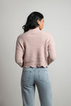 Extra Passion Ribbed Sweater - Rose