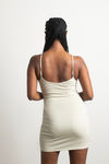 Alina Ruched Bodycon Mini Dress - Sage