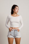 Kaleah Crop Top - White