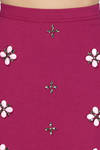 Illuminate The Sky Floral Mini Skirt - Berry