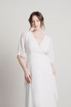 We Could Be Deep V High Slit Maxi Dress - Ivory