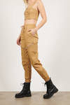 Concert Ready Jogger Pants - Khaki