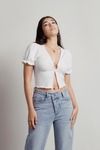 Cosmos Crop Top - Off White