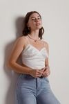 Behind The Scenes Crop Top - White